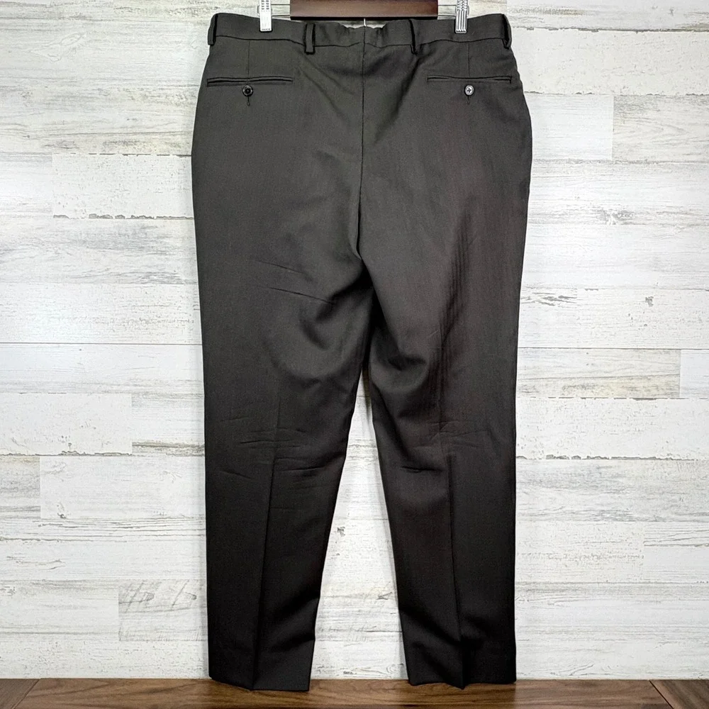 Jos A Bank Signature Collection 2 Piece Gray Wool‎ Tailored Fit Suit 42R 36x31